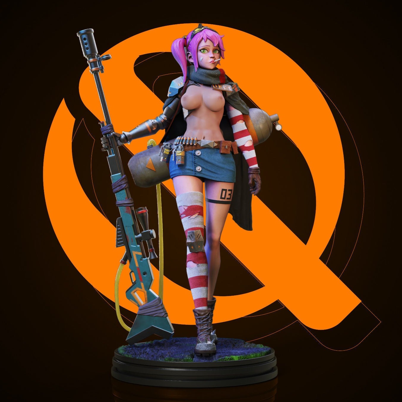 War Girl NSFW - STL 3D Print Files