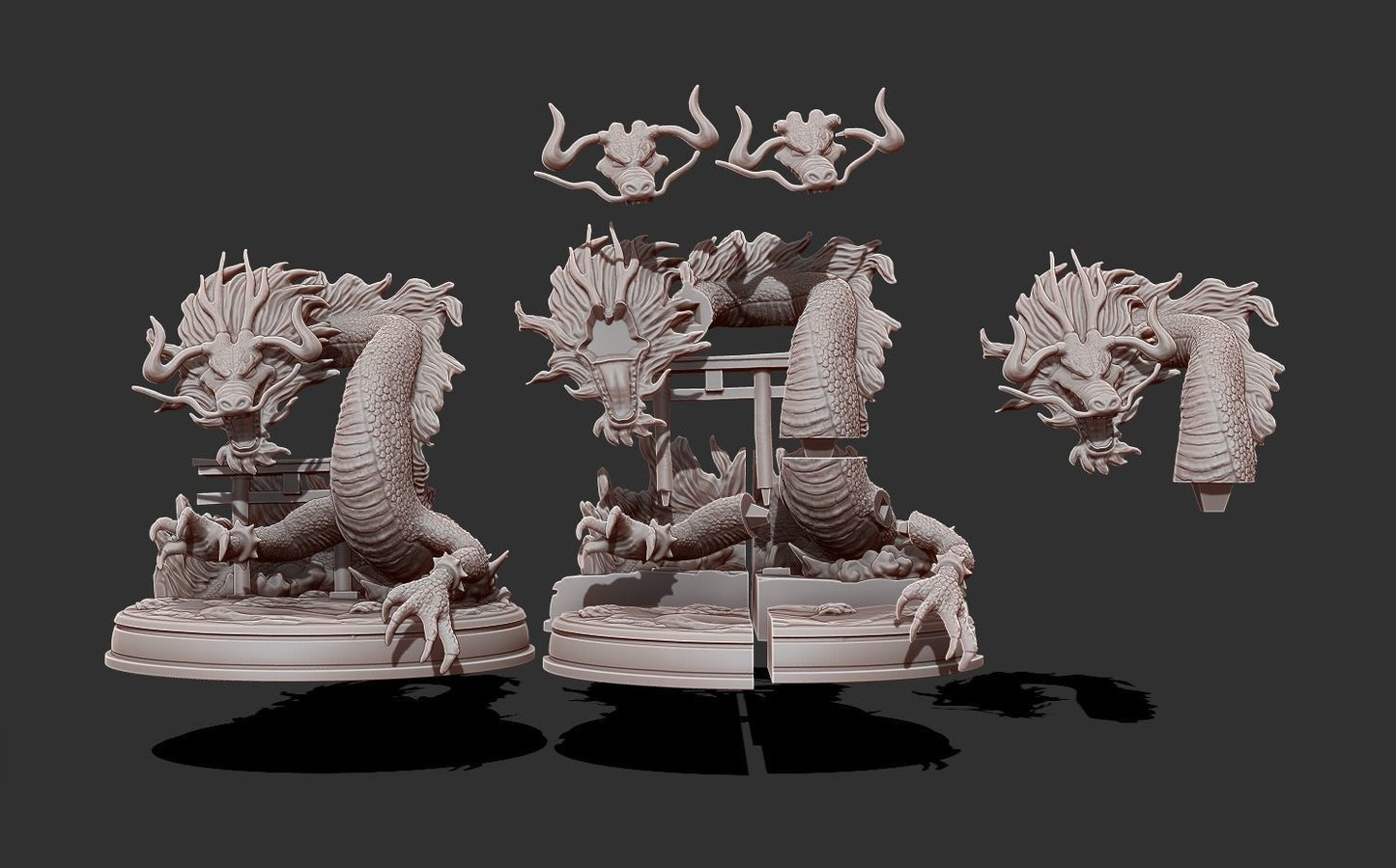 Kaido King of the Beasts Dragon - One Piece - STL 3D Print Files