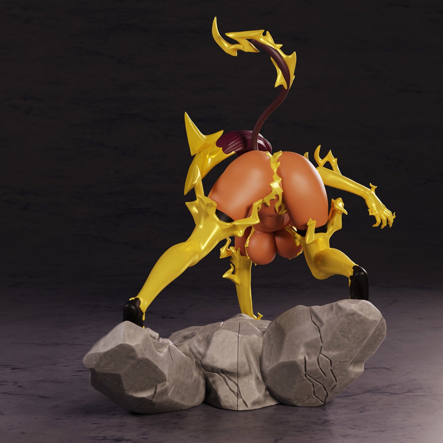 1502 Yoruichi Shihouin NSFW - God of Thunder  - STL 3D Print Files